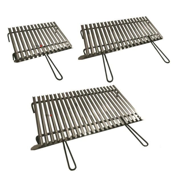 GRIGLIA BISTECCHIERA SCOLA GRASSO ACCIAIO INOX GRATICOLA BARBECUE FORNELLO BBQ E